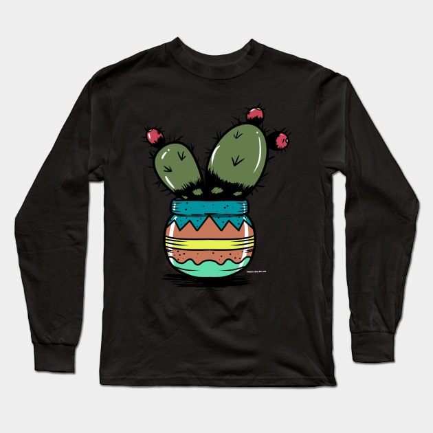 Prickly Bitch Long Sleeve T-Shirt by MonicaLaraArt